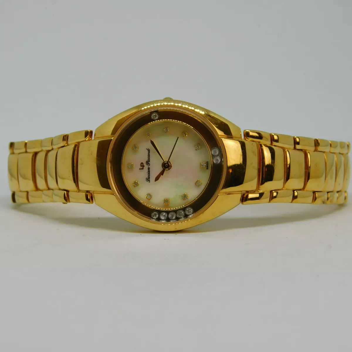 Lucien Piccard 26371MP All Stainless Steel Women s Watch Sz. 6 3 4