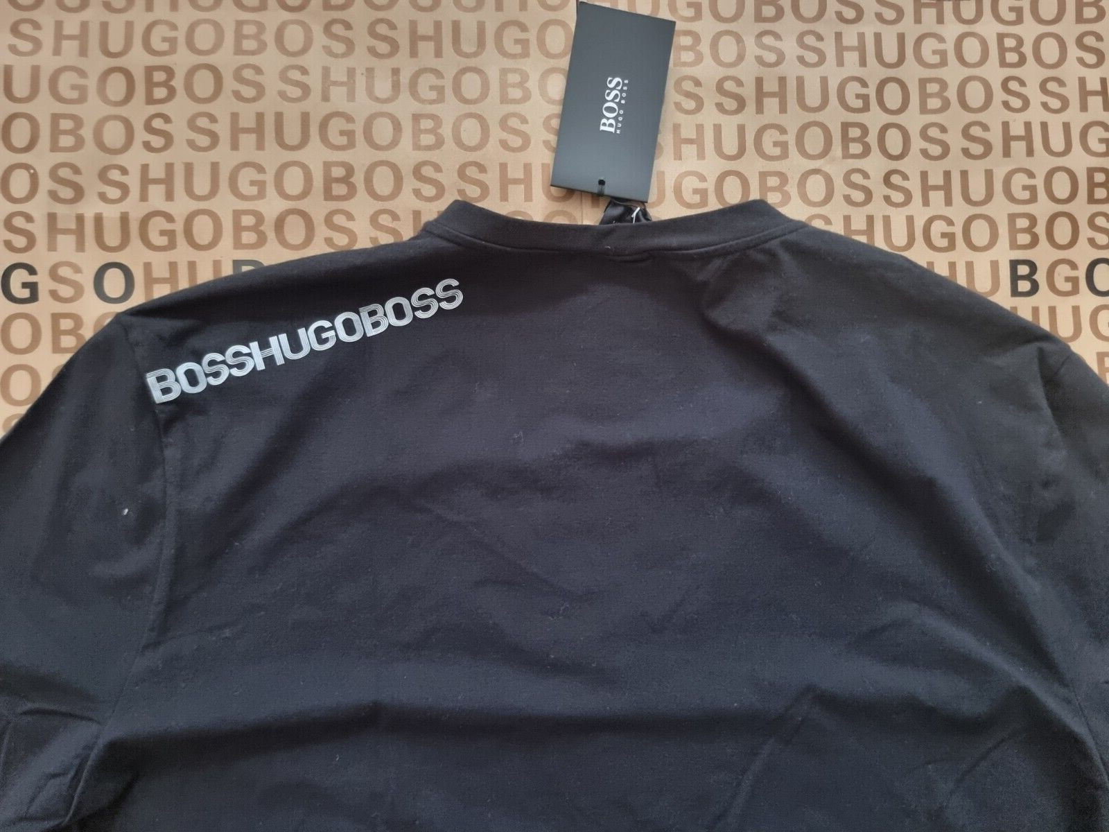 New Hugo Boss mens black v-neck gym sports summer beach holiday t-shirt top XXL