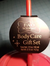 F-A-O Schwarz: 5 Piece Body Care Gift Set In A Lidded Cup With Straw - Brand New