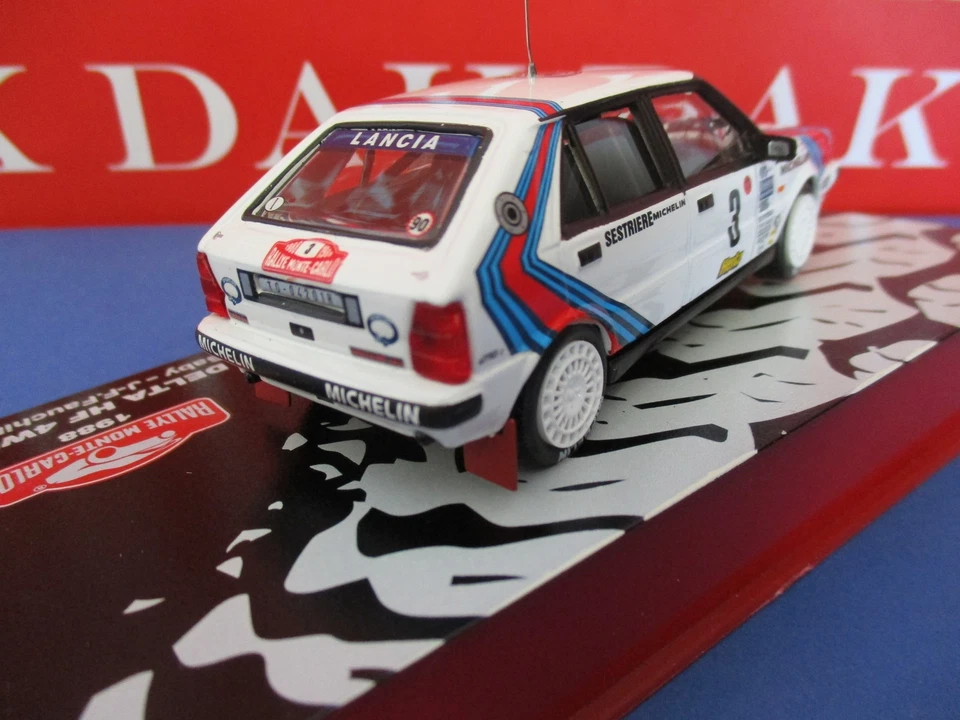 Die cast 1/43 Modellino Auto Lancia Delta HF 4WD Rally Monte Carlo 1988 B. Saby - Immagine 3 di 4