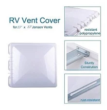 RV Roof Vent Lid Cover for Jensen Metal Roof Vents Suitable for 14 X 14 Inch