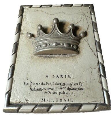 Sid Dickens T-552 Imperial Crown Memory Block Tile Retired 3D Silver Queen
