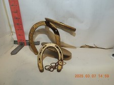 Welded and chained horseshoes - No idea what they were making Doorknocker 