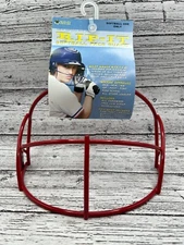 Rip-It Women's Softball Batters Helmet Face Guard with Hardware Scarlet Red