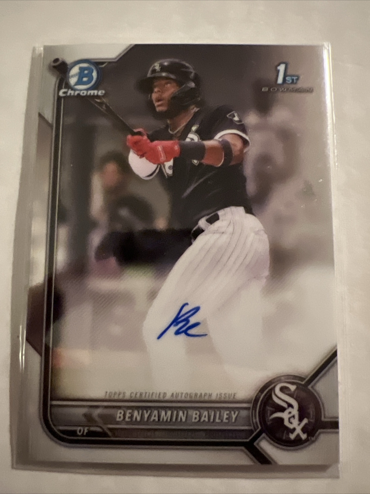 2022 Bowman Chrome Benyamin Bailey 1st Autograph CPA-BBY Chicago White Sox