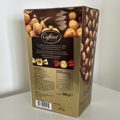 500g Caffarel Italian Hazelnut Chocolate Creations BBE 30/11/2023