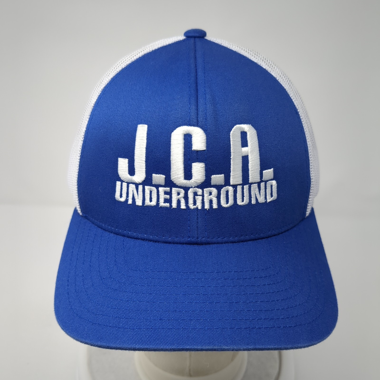 JCA Underground Snapback Trucker Hat Blue OS Adju… - image 2