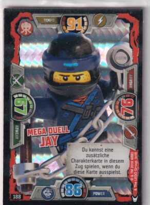 Lego Ninjago Serie 3 TCG Sammelkarten Karte Nr. 188 Mega Duell Jay