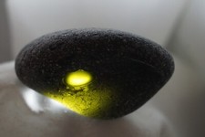 Black Sea Glass 52g RAREST OLDEST Pirate 1600s  le Sainte-Marie Madagascar mad3