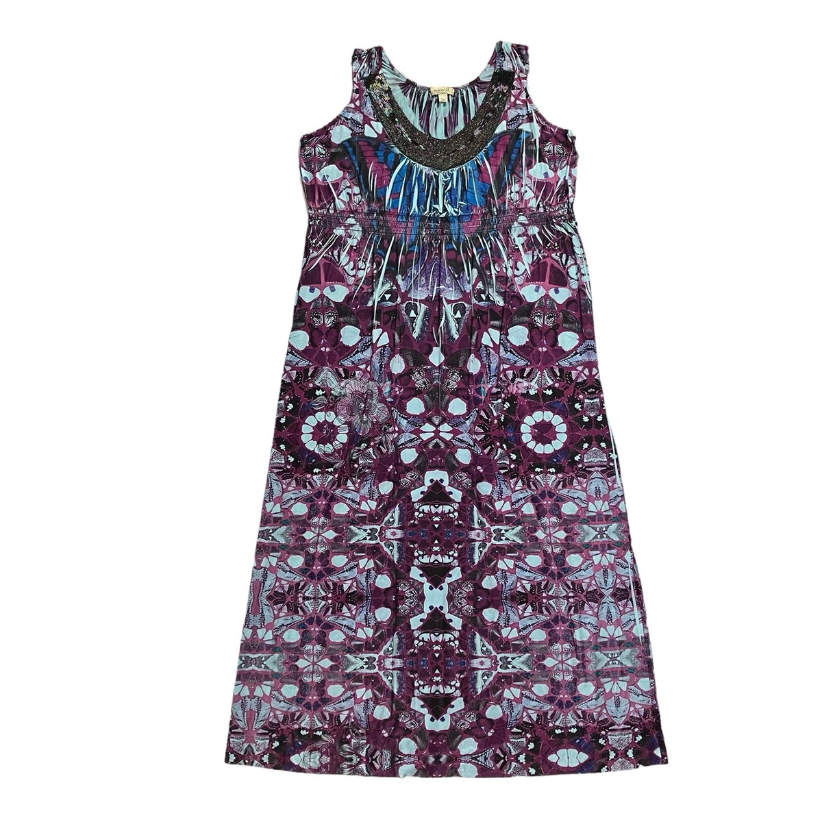 live and let live maxi dress Live and Let Live Maxi Dress Size M Sleeveless Blue