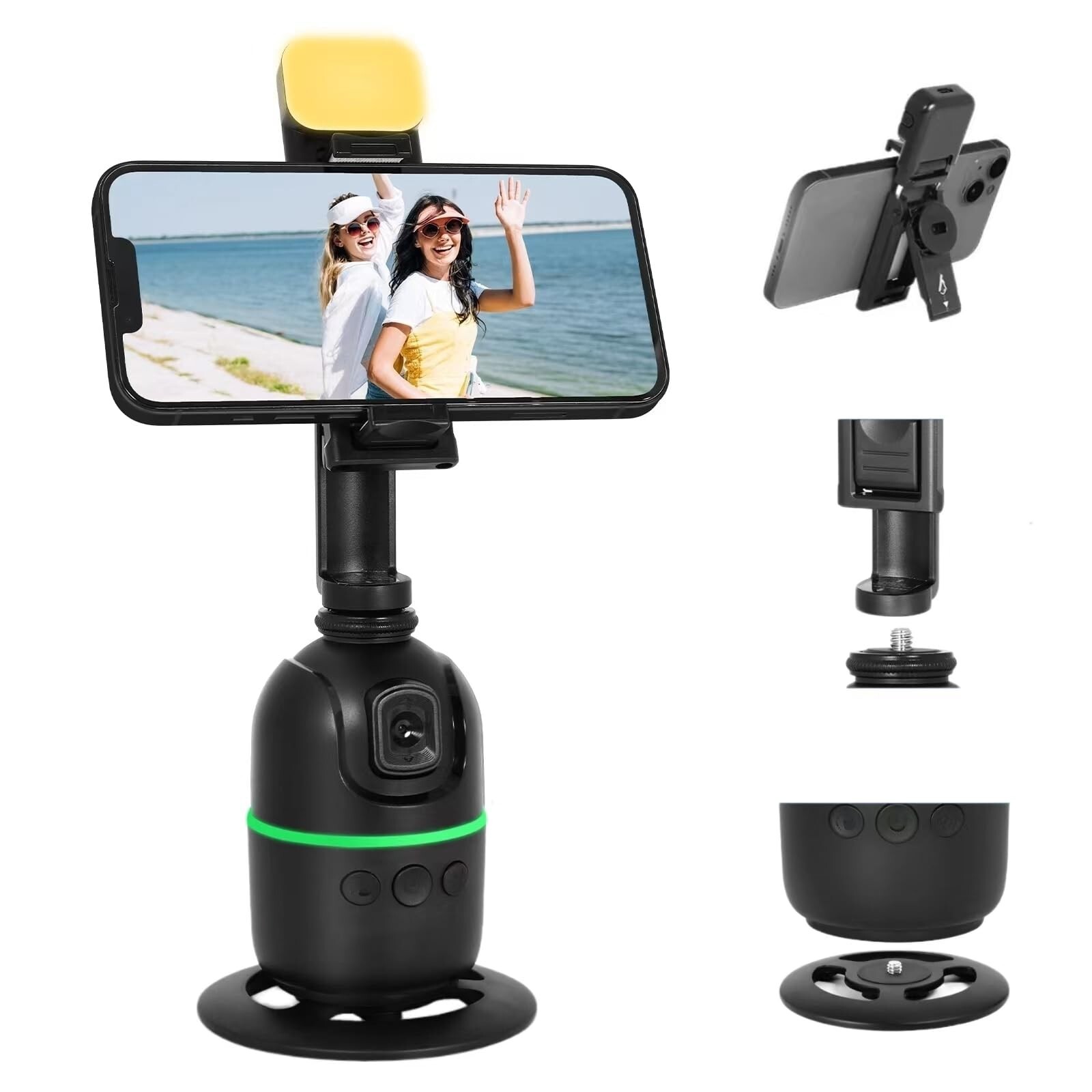 KozyOne Auto Face/Body Tracking Tripod, No App Required, 360° Rotation Phon