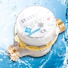 Mechanical Rotor Water Meter with Accessories Flow Meter Water Meter 3/4 Inch