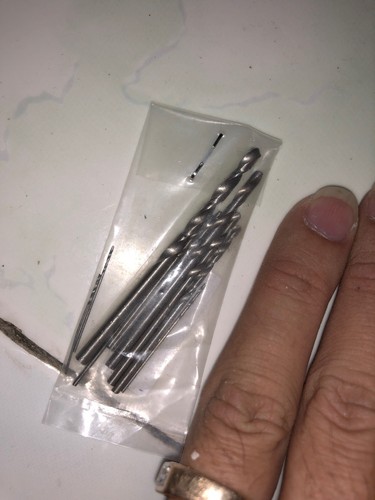 10pcs HSS Drill Bit High Speed White Steel Twist For Rotary Tool Set ...