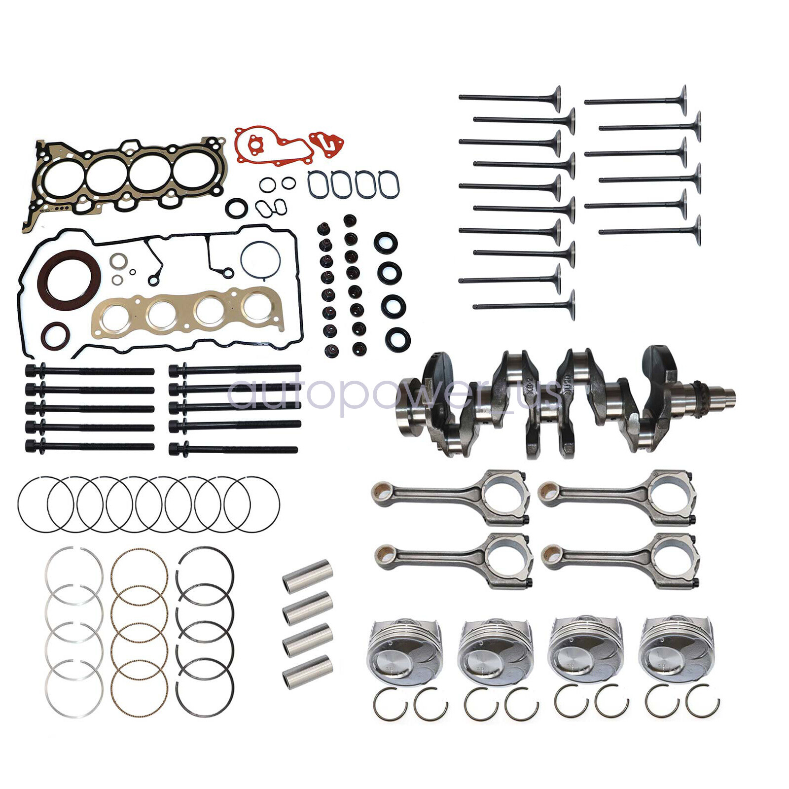 Engine Rebuild Kit Crankshaft Con Rods Gasket Kit For HYUNDAI KIA 2