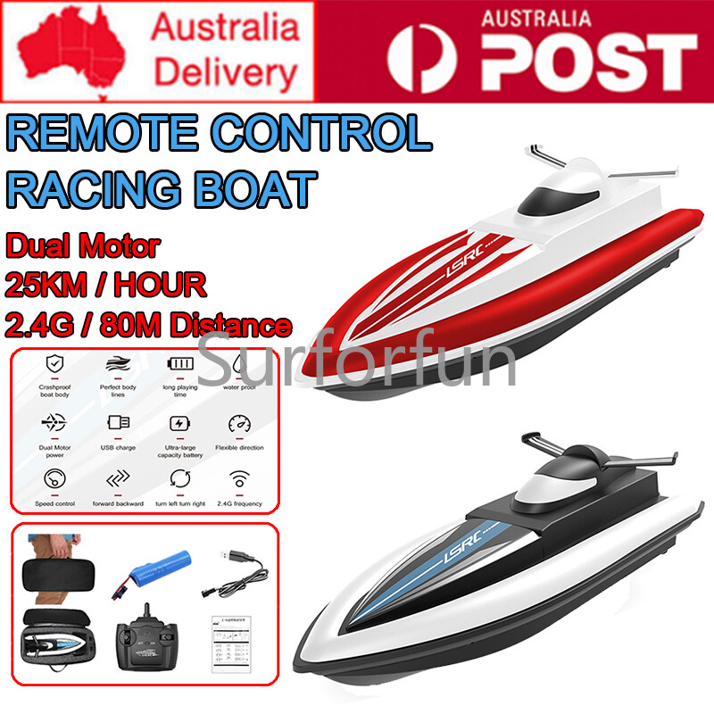 Remote Control Racing Boat Toy 25KM/H High Speed Speedboat RC