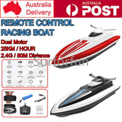 Remote Control Racing Boat Toy 25KM/H High Speed Speedboat RC