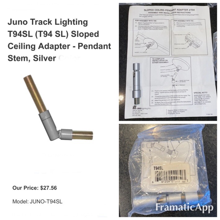 Sloped Ceiling Adapter For Track Lighting Shelly Lighting