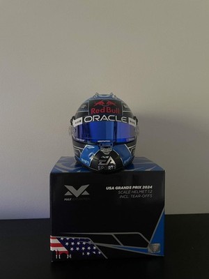 Formula 1 F1 Max Verstappen Mini Helmet USA 2024 GP 1:2 Scale