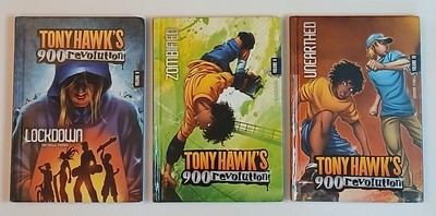 (3) Tony Hawk's 900 Revolution Books #8 Lockdown, #9 Zombified & #10 Unearthed 