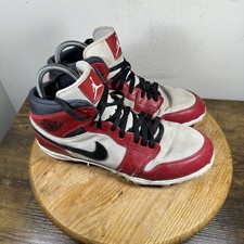 Air Jordan 1 TD Baseball Cleats Mens 10.5 Red White Black Chicago AR5604-106