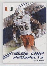 2017 Panini Prestige Blue Chip Prospects David Njoku #6 0e3