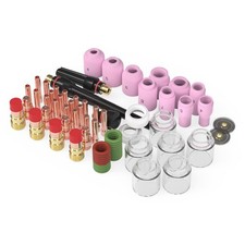 71Pcs TIG Welding Torch Stubby Gas Lens 12 Glass Cup Kit For WP-17/18/26