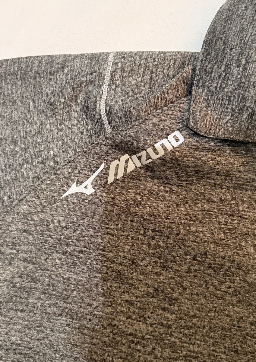 Mizuno Mens Performance Polo Shirt Gray Heather Short Sleeve Golf Top 2091 - L View 4