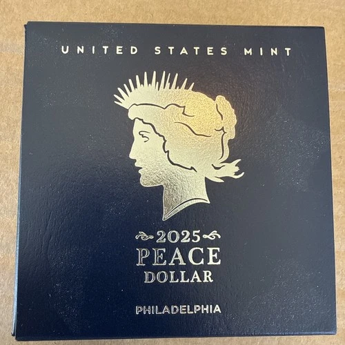 2025 P Peace Dollar Silver Uncirculated Philadelphia .999 25XH US Mint Box COA