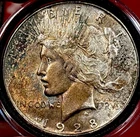 VAM-3 Doubled Motto! 1928 S Peace Dollar “Top 50” Variety 90% Silver U.S. Mint