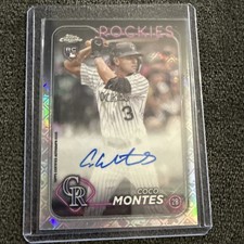 2024 Topps Chrome Logofractor Edition - Mlb Refractor Chrome Auto Coco Montes RC