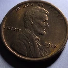 1918 P RED Lincoln Wheat Small Cent Penny Circulated Business Strike