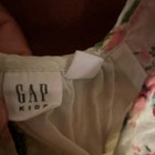 GAP Kids Girls Floral Square Neck Short Sleeve Button Blouse, White S — photo 2