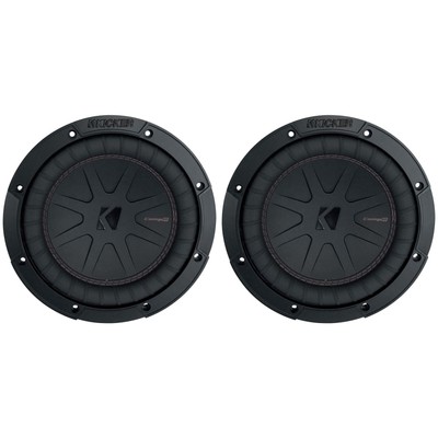 (2) Kicker 48CWR82 COMPR8 8'' 1200w DVC 2-Ohm Car Audio Subwoofers Subs CWR8-2
