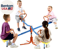 Seesaw Teeter Totter for Kids, 110 Lbs Load Capacity per Seat, Sit and Spin Teet