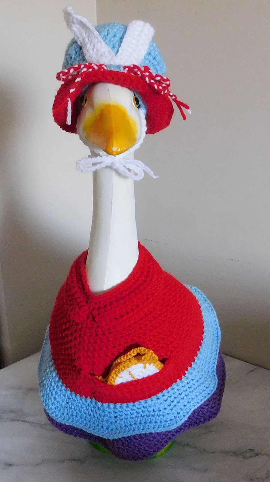 Goose Sweater, Porch Goose Outfit, Outdoor Decor, Goose Outfits, Goose Clothes