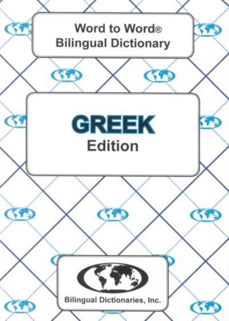 EnglishGreek  GreekEnglish WordtoWord Dictionary by C Sesma PAPERBACK