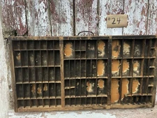 Hamilton Mfg Co Wood Printers Drawer Letterpress Tray Shadowbox Display Case #24