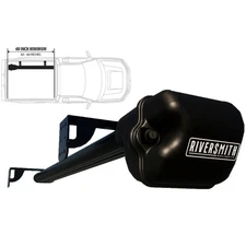RIVERSMITH ShortCut River Quiver 2-Banger Black 60-68" Bed Rack W/ In-Bed Mount