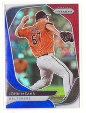 2020 Panini Prizm Red White & Blue Teir 1 1-100 BALTIMORE ORIOLES John Means 