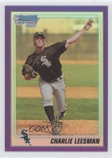 2010 Bowman Chrome Prospects Purple Refractor 110/999 Charlie Leesman #BCP54 0g4