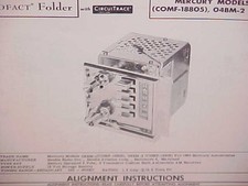 1960 Mercury Parklane Monterey Convertible Montclair Am Radio Service Manual 60