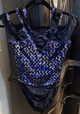 Adult Teen Dance Recital Costume Outfit Purple Sequin Size S