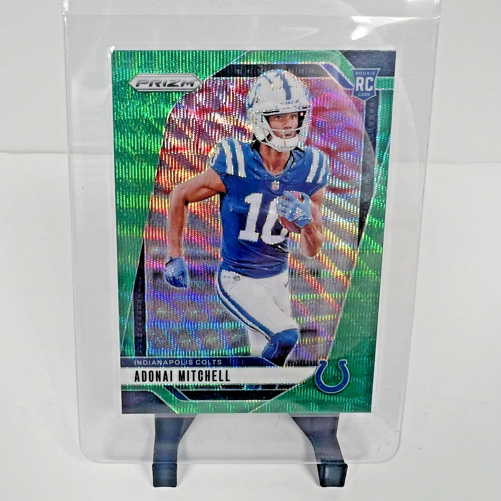 2024 Panini Prizm - Rookies Adonai Mitchell #303 Green Wave Prizm (RC) Colts