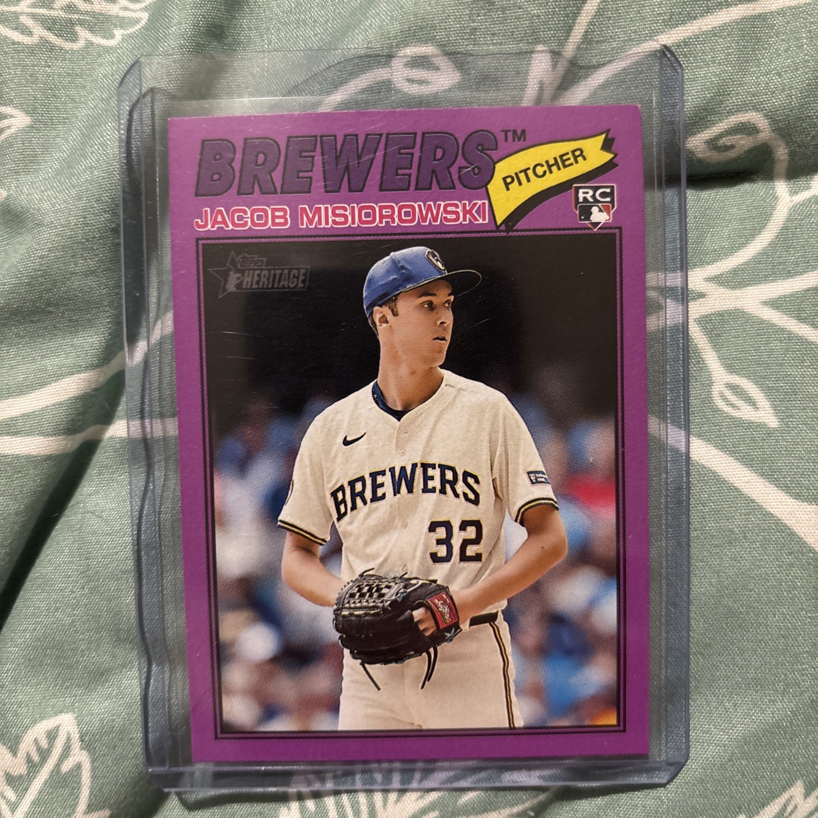 2026 Topps Heritage - Jacob Misiorowski #144 Light Purple Border (RC)