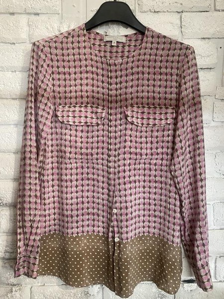 Women Antonelli Shirt Pink Silk 34 / XS / 42