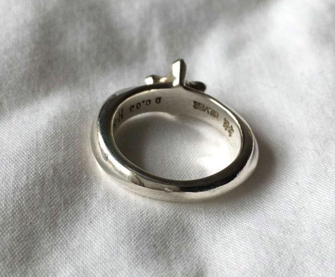 Bloody Mary Diamond Pinky Ring SILVER #0601 | eBay
