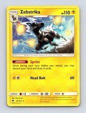 ZEBSTRIKA 82/214 RARE LOST THUNDER POKEMON MP