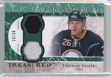 2012-13 Upper Deck Artifacts Emerald Jersey/Patch 19/36 Thomas Vanek Patch 2a8