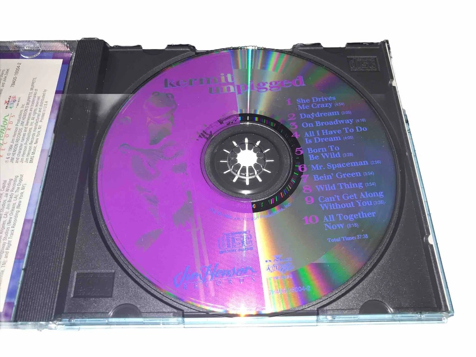 Kermit Unpigged Cd The Muppets Jim Henson Records Foto 4 de 4
