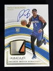 2022-23 Panini Immaculate Paolo Banchero Sneaker Swatch Patch Auto RC RPA /49